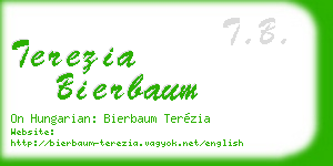 terezia bierbaum business card